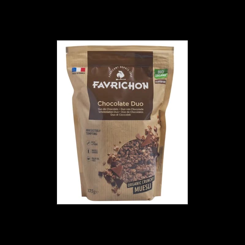 FAVRICHON MUESLI CROUSTILLANT DUO DE CHOCOLAT SG 375G