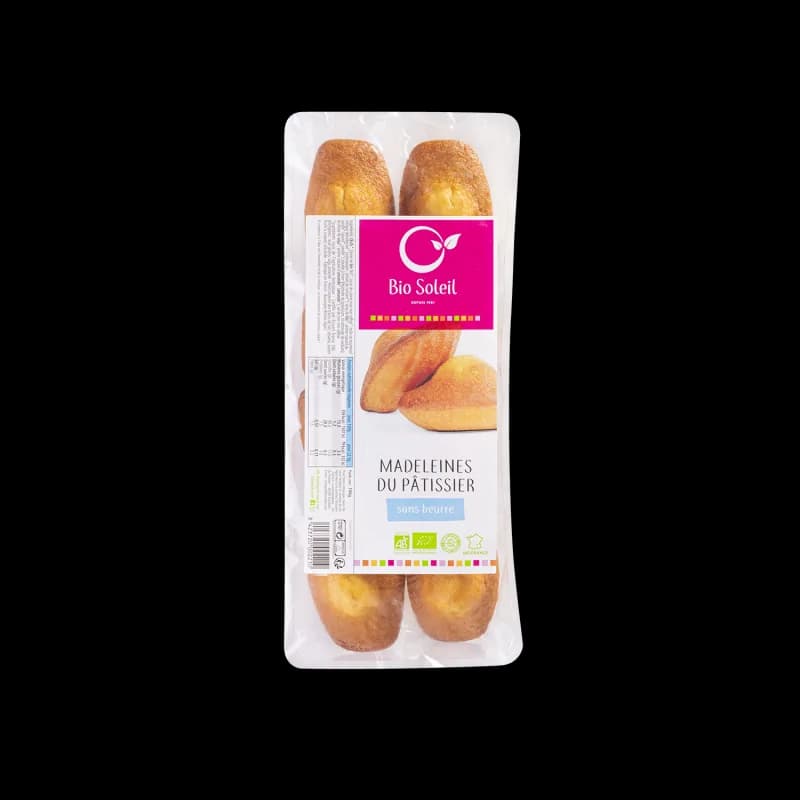BIO SOLEIL MADELEINES SANS BEURRE 180G