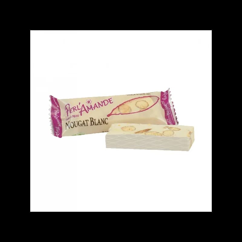 PERL' AMANDE BARRE DE NOUGAT BLANC 20G