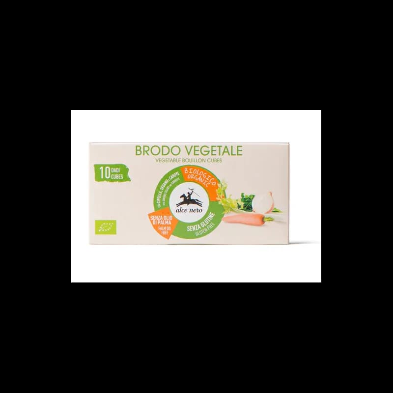 ALCE NERO BOUILLON DE LÉGUMES SS HUILE DE PALME SG 10X10G