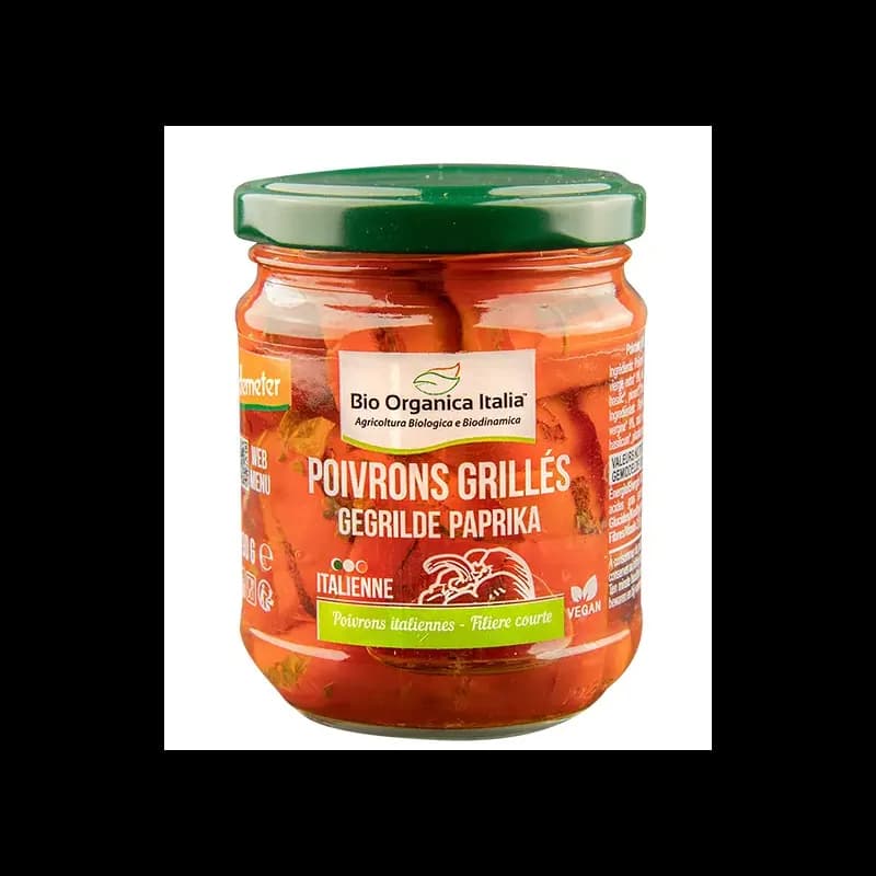 BIO ORGANICA POIVRONS GRILLÉS À L'HUILE DEMETER 190G