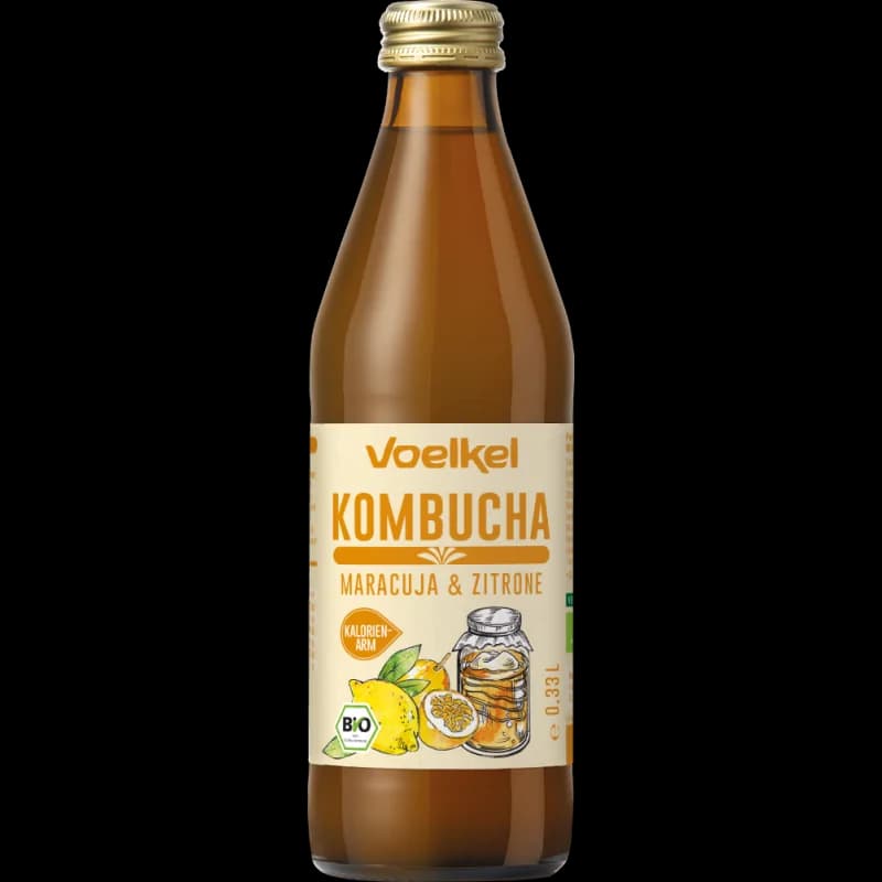 VOELKEL KOMBUCHA FRUIT DE LA PASSION CITRON 33CL