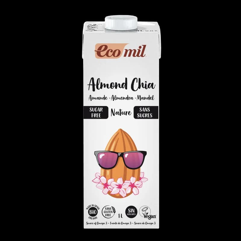 ECOMIL BOISSON AMANDE CHIA SANS SUCRE 1L