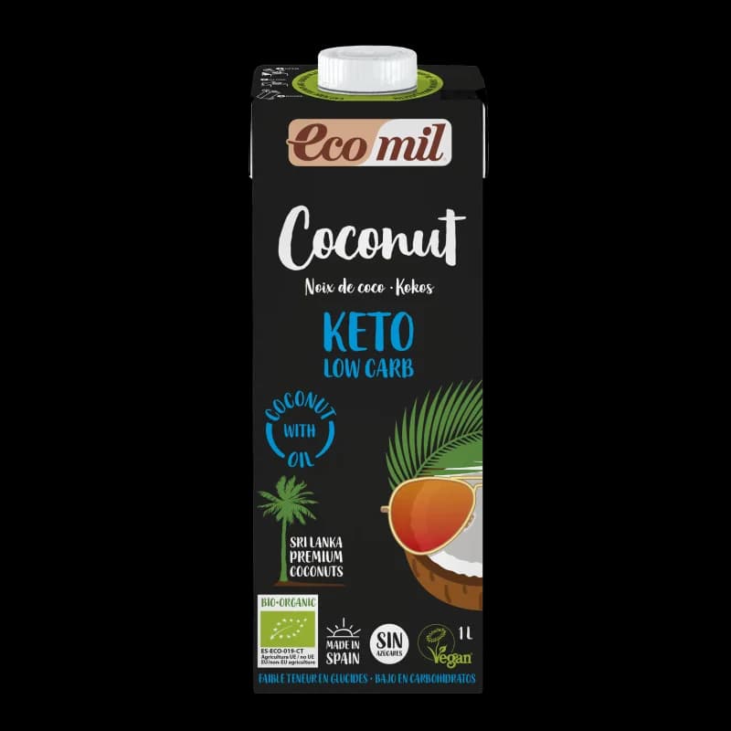 ECOMIL BOISSON DE COCO KETO 1L