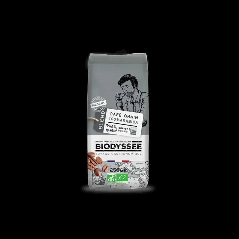 BIODYSSEE CAFE GRAIN 100 % ARABICA MEDIUM 250G