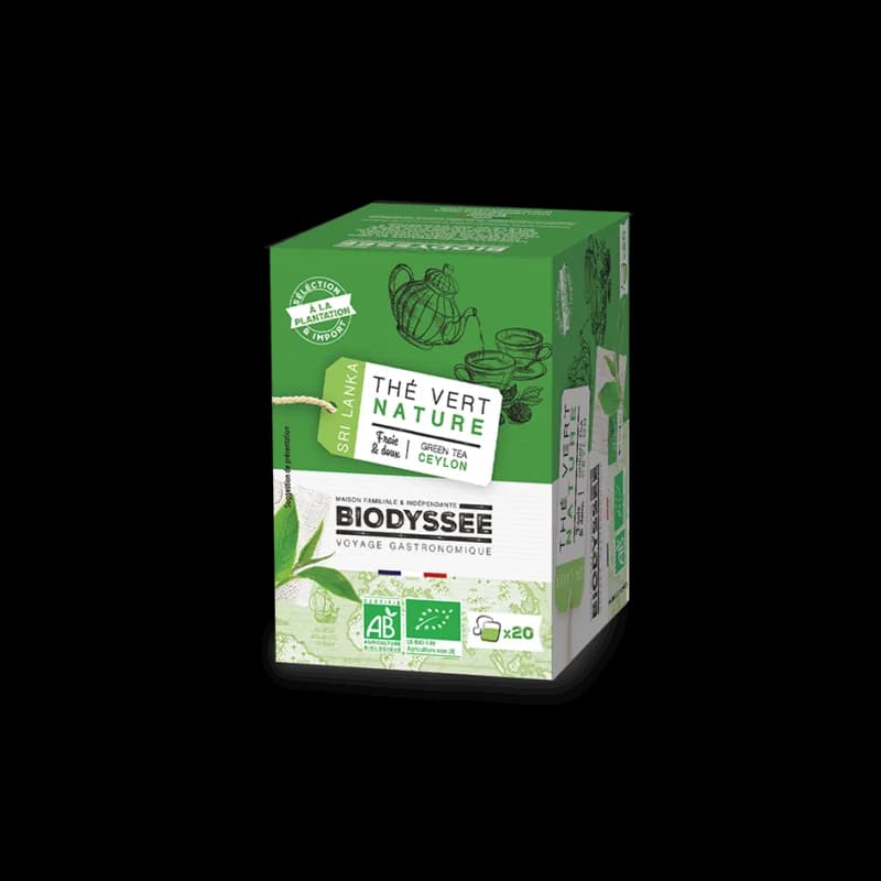 BIODYSSEE THE VERT NATURE CEYLAN 20 sachets
