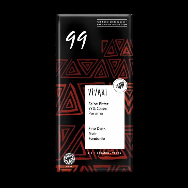 VIVANI TABLETTE DE CHOCOLAT NOIR 99% 80G