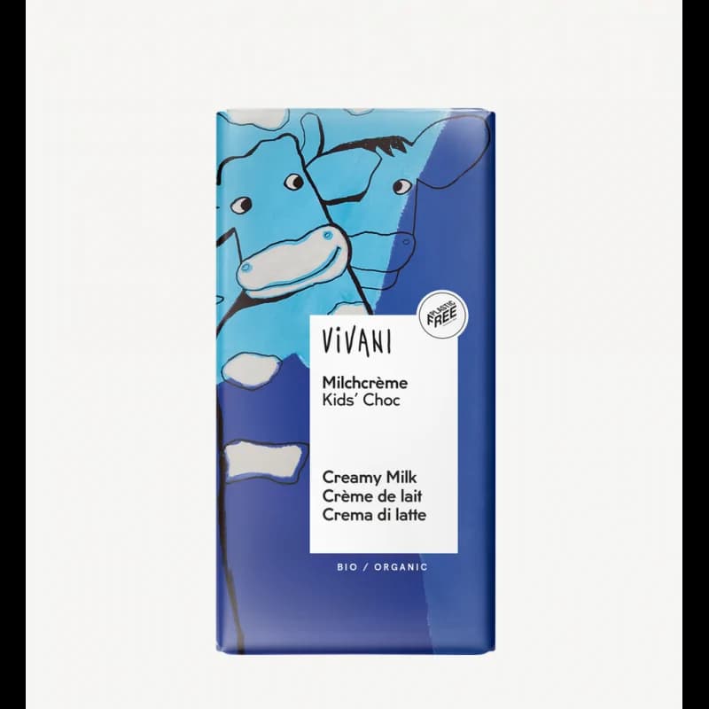 VIVANI TABLETTE DE CHOCOLAT CREME DE LAIT ENFANTS 100G