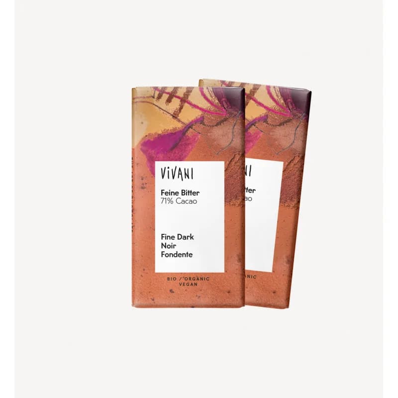 VIVANI MINI BARRE DE CHOCOLAT NOIR 71% 12,5G