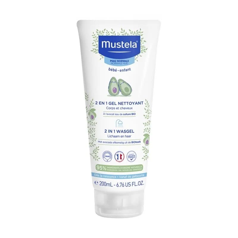 MUSTELA GEL NETTOYANT 2 EN 1 200ml Cheveux Et Corps