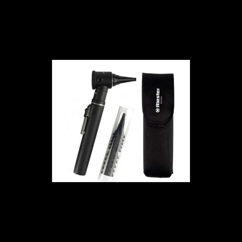 Riester Otoscope pen-scope® en pochette, Eclairage directe à Xénon 2,5V R2056-201