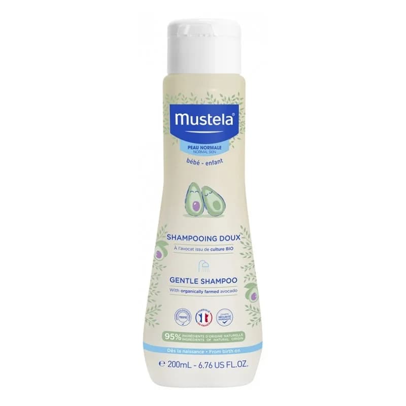 MUSTELA SHAMPOOING DOUX  lave et démêle 200ml