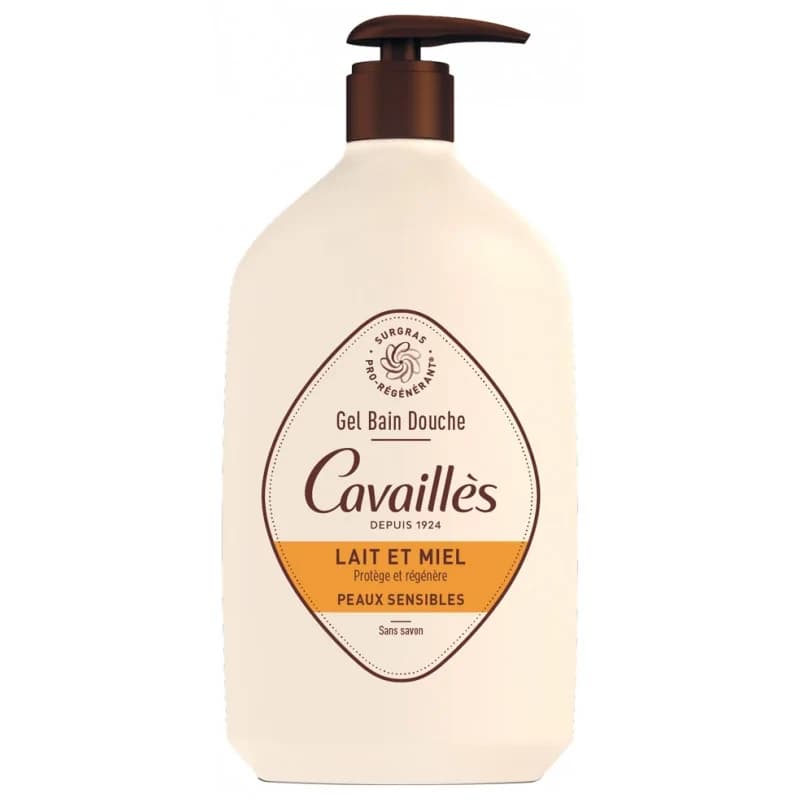 ROGÉ CAVAILLÈS GEL SURGRAS ACTIF BAIN DOUCHE LAIT ET MIEL 1L