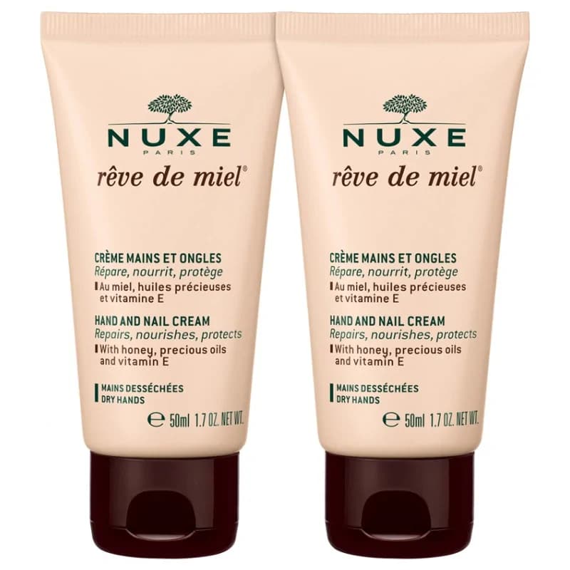 NUXE Rêve de Miel - Crème Mains et Ongles 2X50ml