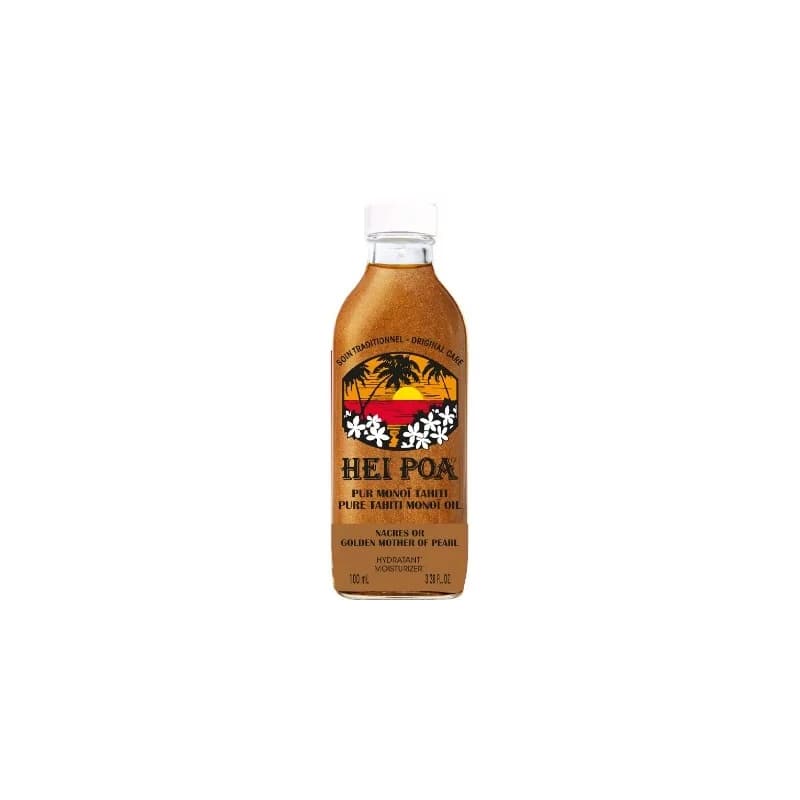 Hei Poa Soins traditionneles  monoï  specifique de tahiti nacres or 100ml