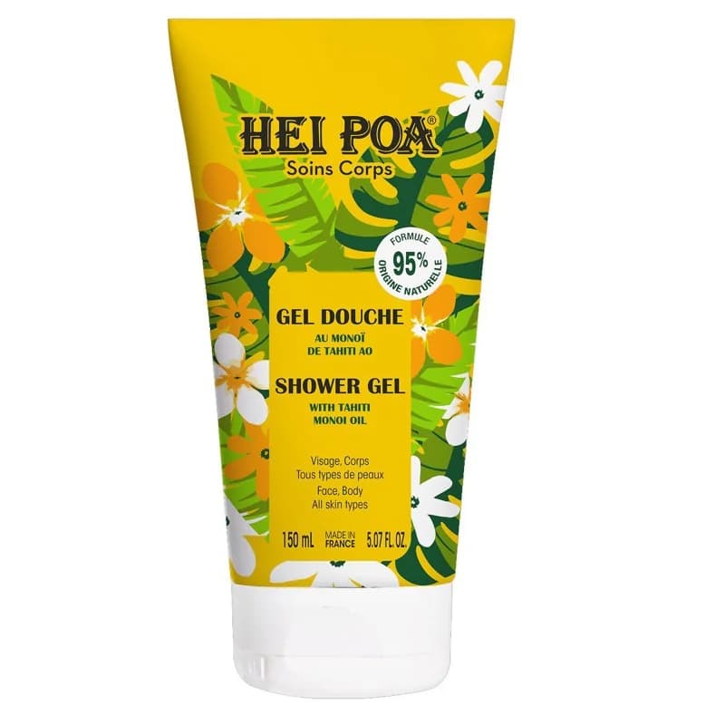 Hei Poa  gel douche au monoi tahiti  visage&corps 150ml