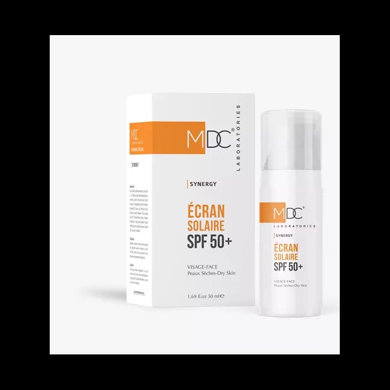 MDC Synergie Ecran solaire spf50+ Peau Sèche 50 ml