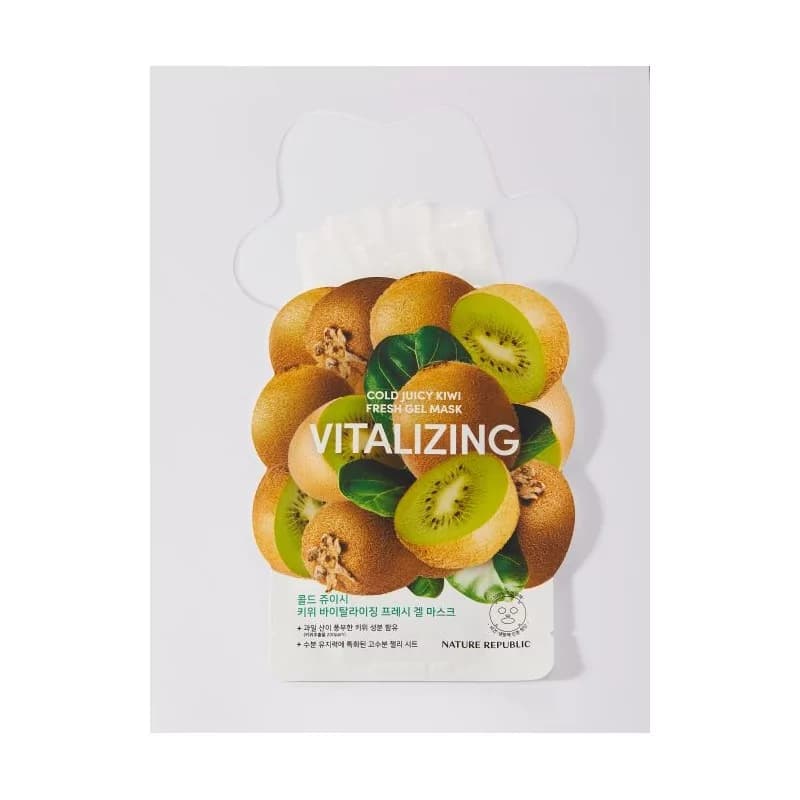 NATURE REPUBLIC COLD JUICY KIWI VITALIZING GEL MASK