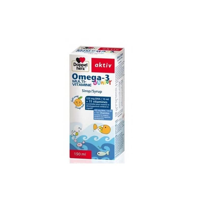 Doppel Herz Aktiv Omega-3 Junior Multivitamine Sirop 150ml