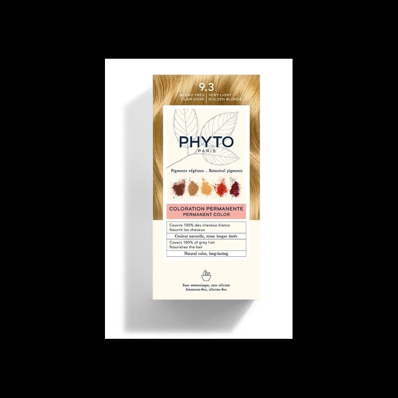 PHYTO COLORATION 9.3 BLOND TRÈS CLAIR DORÉ