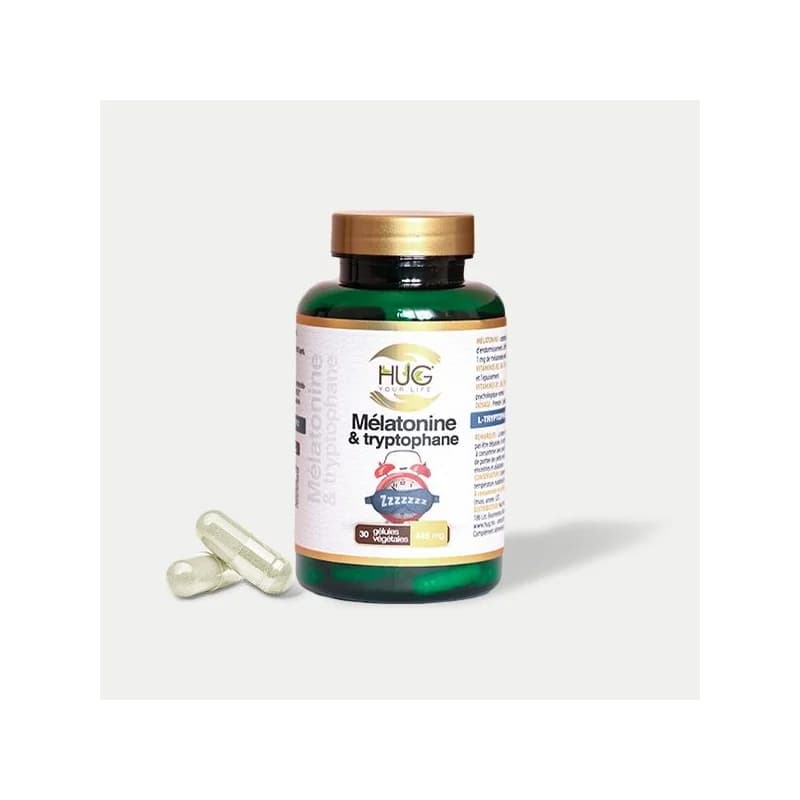 HUG NATURAL MELATONINE ET TRYTOPHANE 30 GELULES