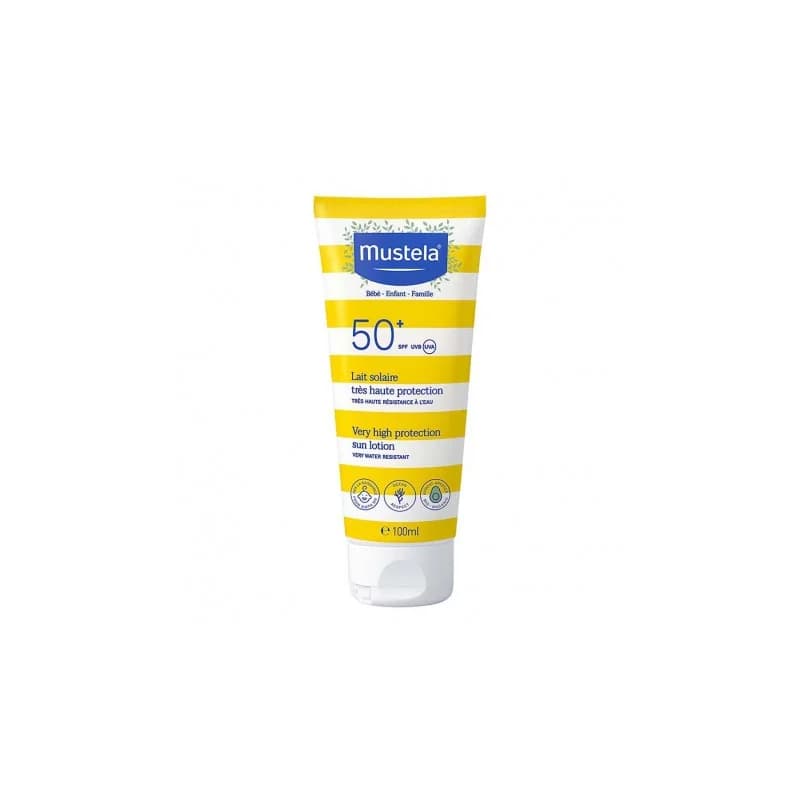 Mustela Bébé Enfant Lait Solaire Très Haute Protection SPF50+ 100ml