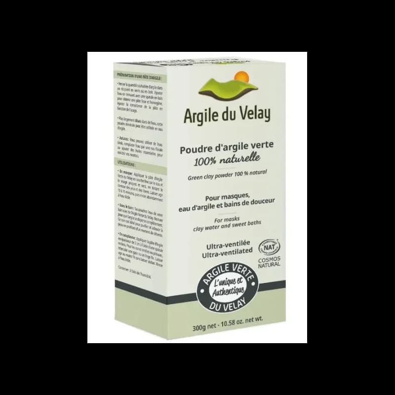 ARGILE DU VELAY POUDRE D'ARGILE VERTE 300G
