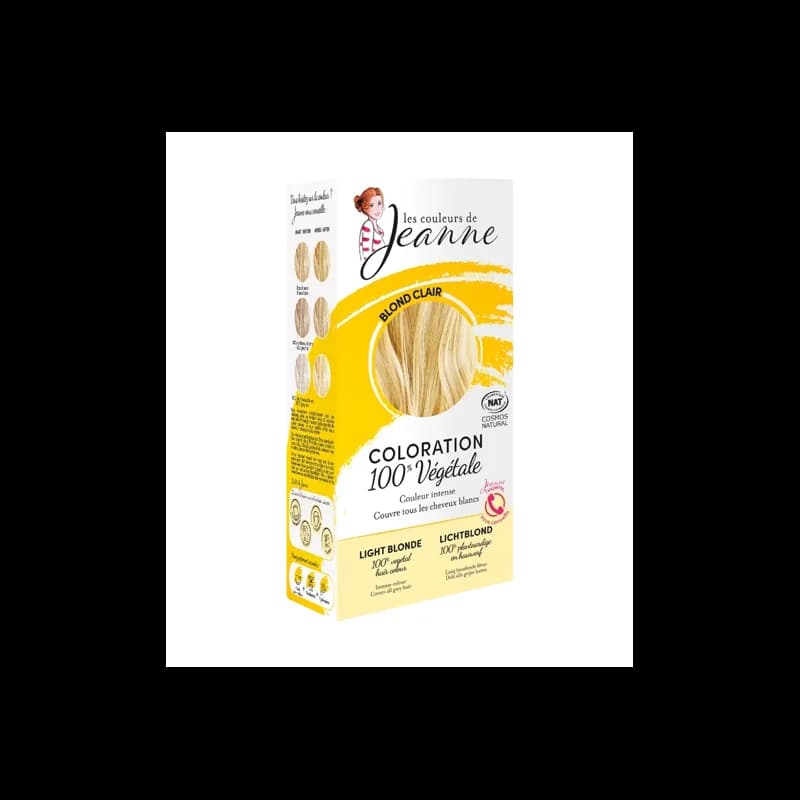 LES COULEURS DE JEANNE COLORATION BLOND CLAIR 100% VEGETALE