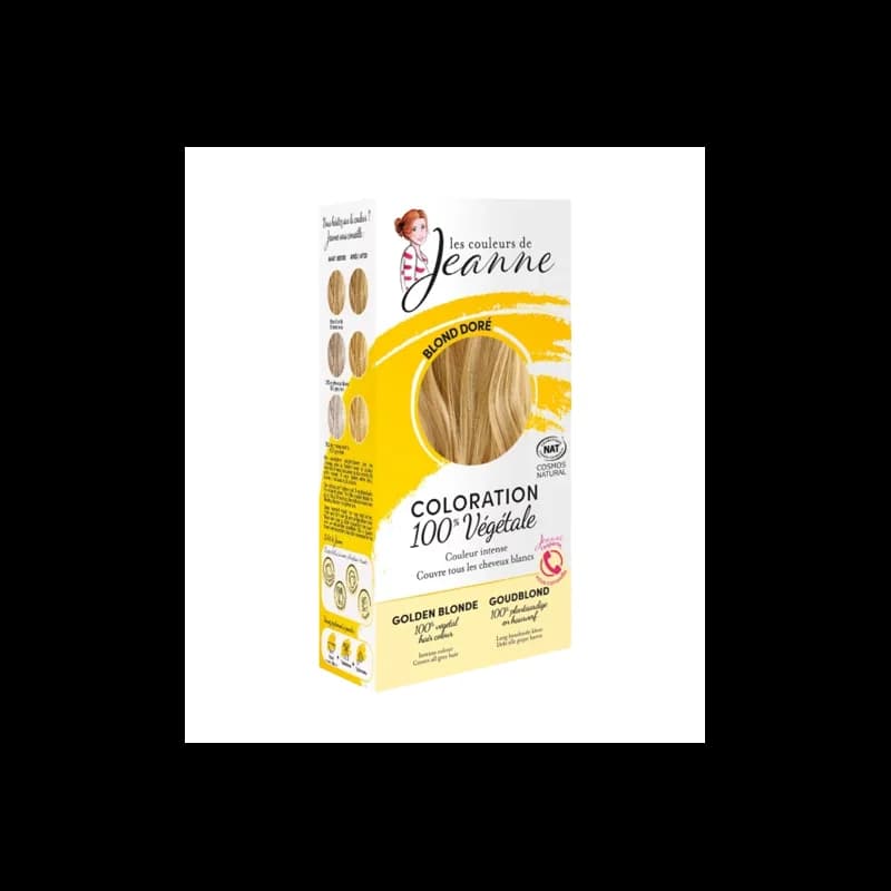 LES COULEURS DE JEANNE COLORATION BLOND DORE 100% VEGETALE