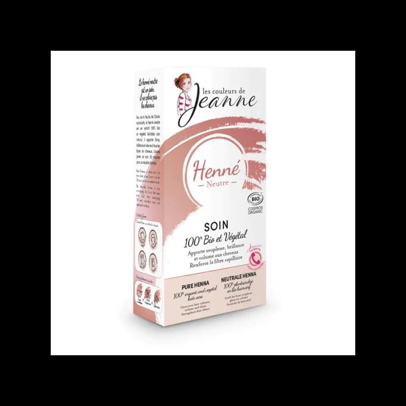 LES COULEURS DE JEANNE HENNE NEUTRE BIO 100G