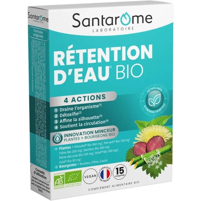SANTAROME RETENTION D'EAU 15 COMPRIMES