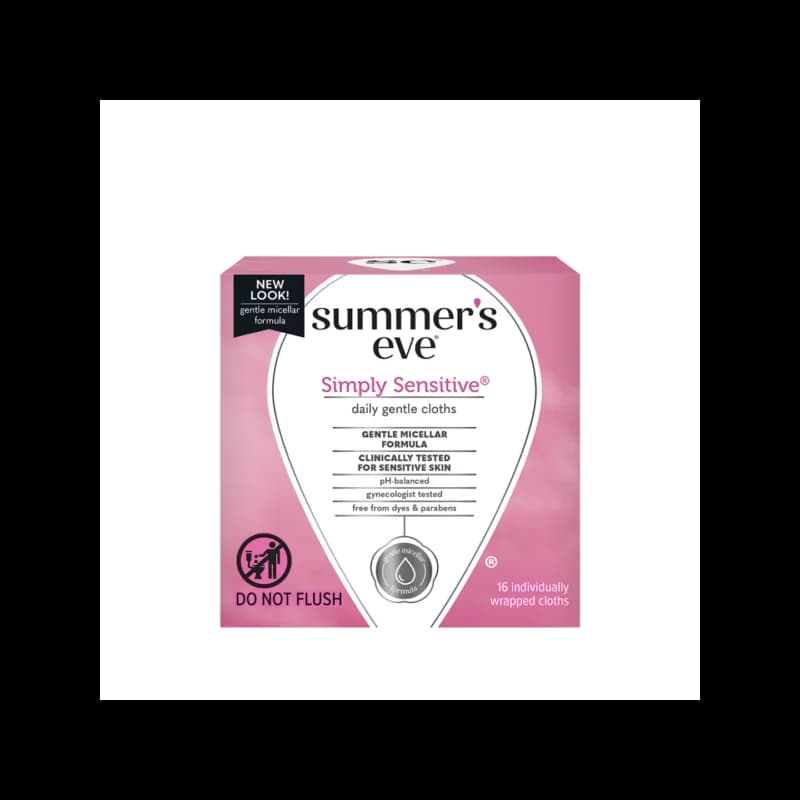 Summer’s Eve Simply Sensitive Cleansing 16 Cloths