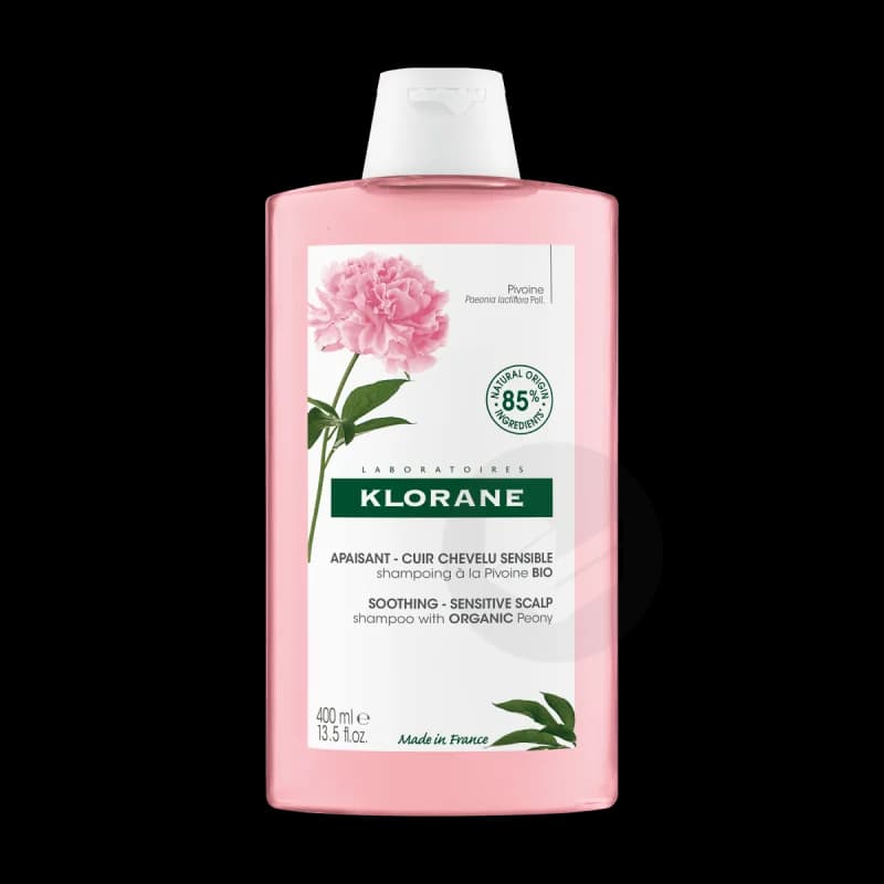 KLORANE SHAMPOING APAISANT A LA PIVOINE CUIR CHEVELU SENSIBLE 400 ML