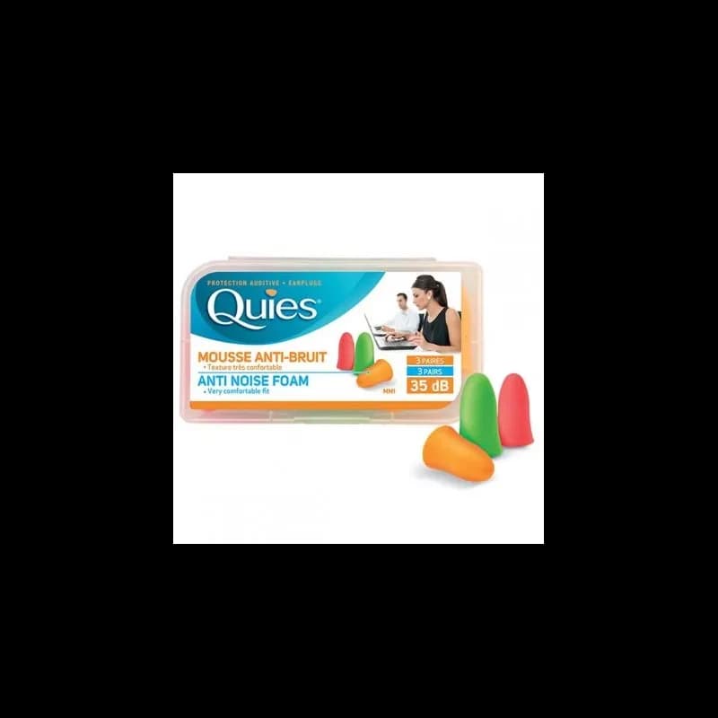 QUIES EN MOUSSE FLUO BTE 6 UNITÉS