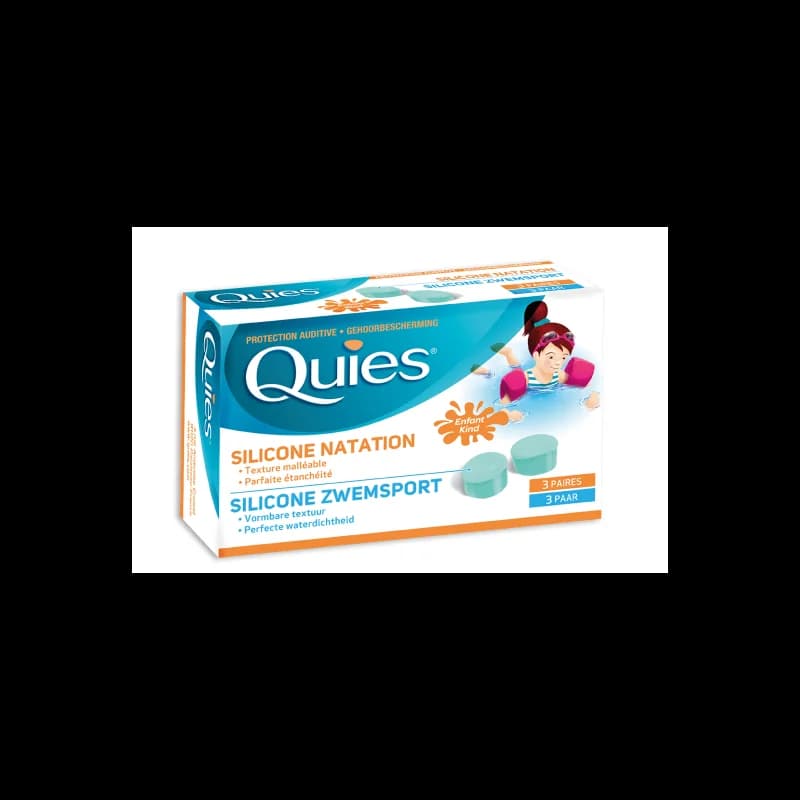 QUIES SILICONE NATATION ENFANT 3 Paires