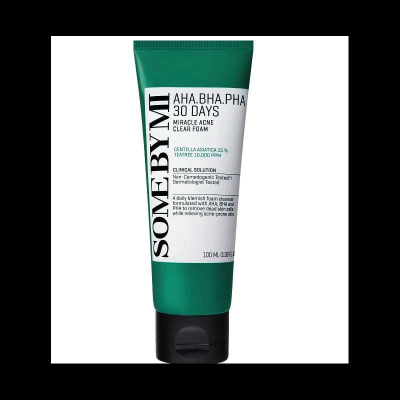 SOME BY MI AHA. BHA. PHA 30 DAYS MIRACLE ACNE CLEAR FOAM 100ML