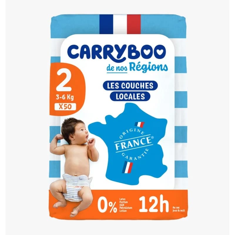 CARRYBOO COUCHES T2 (3-6KG) X50U