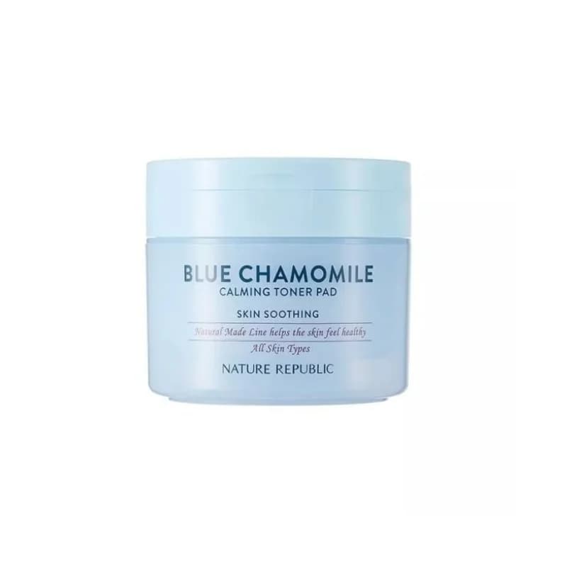 NATURE REPUBLIC BLUE CHAMOMILE CALMING TONER PAD 50 PADS