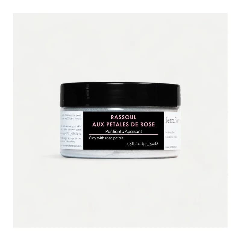 JERRAFLORE RASSOUL AUX PETALES DE ROSES 120g Enveloppement Apaisant