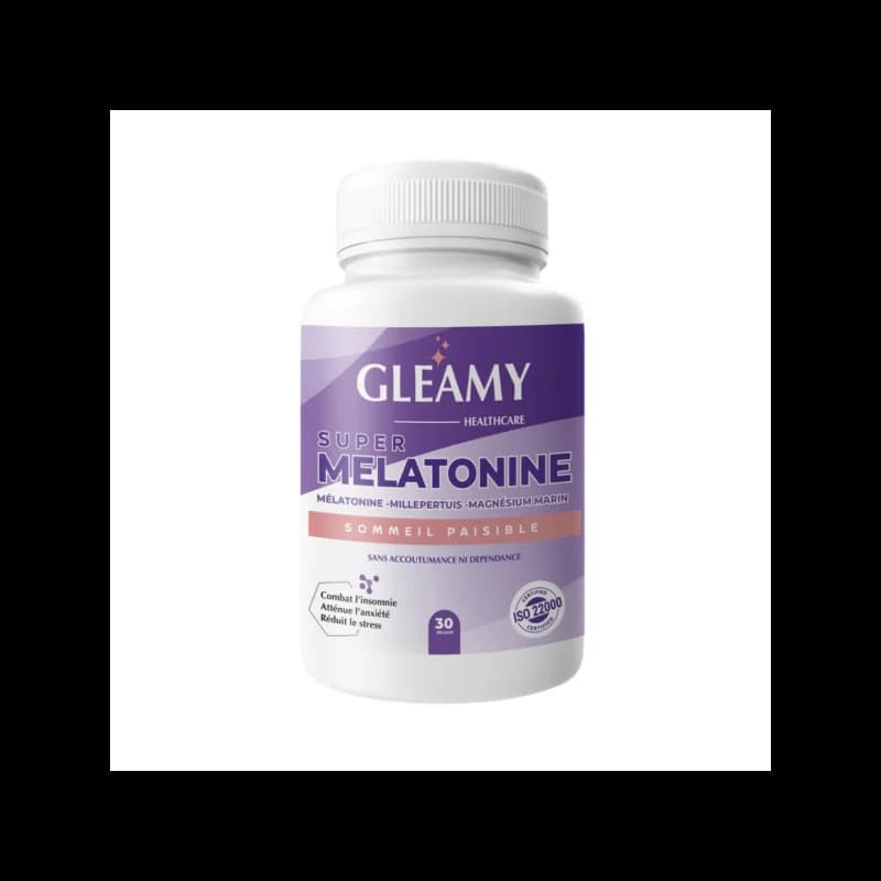 Gleamy super Melatonine 30 gelules