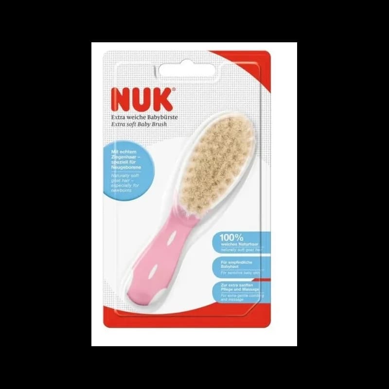 NUK Brosse Poils Naturels - Rose