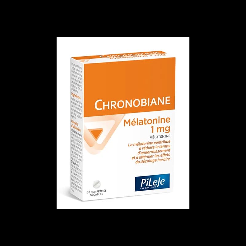 PILEJE Chronobiane Mélatonine 1 mg 30 comprimés
