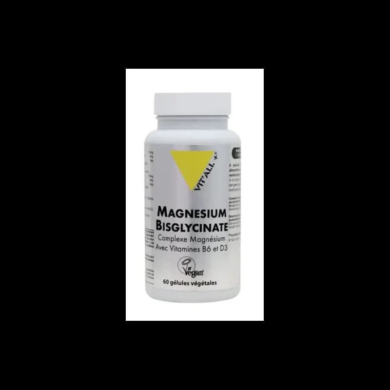 VIT’ALL+ MAGNESIUM BISGLYCINATE 60GELULES