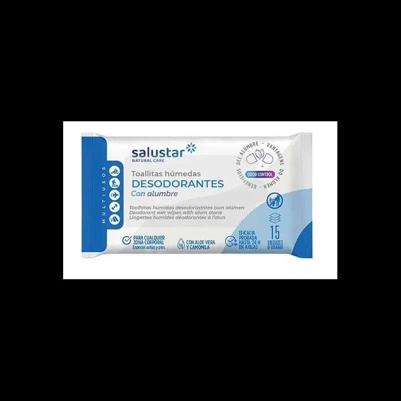 SALUSTAR LINGETTES DEODORANTES A L'ALLUN B15