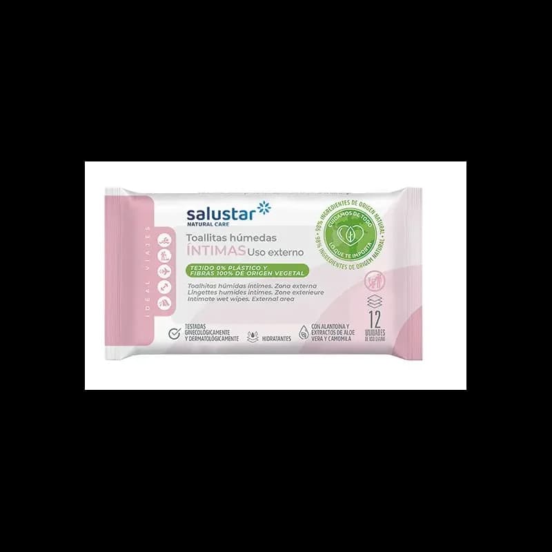 SALUSTAR Lingettes Humides Hygiène Intime 12 unités