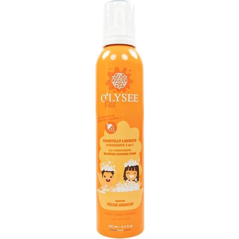 O'LYSEE KIDS CHANTILLY LAVANTE HYDRATANTE 3 EN 1 PARFUM PECHE ABRICOT 250 ML