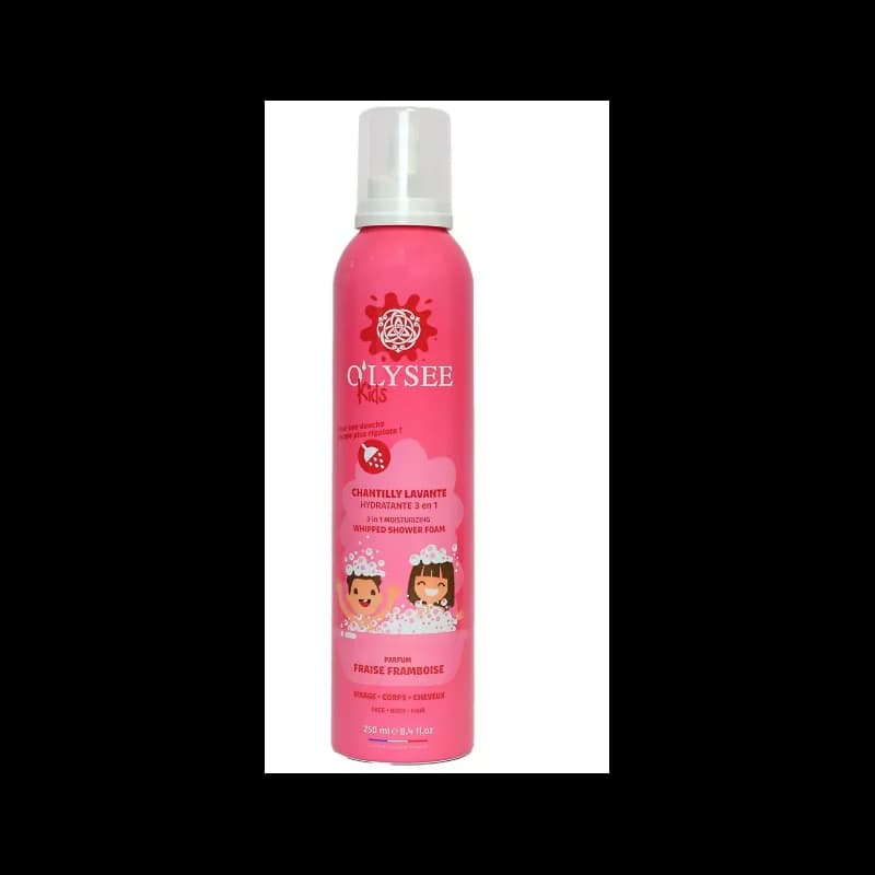 O'LYSEE KIDS CHANTILLY LAVANTE HYDRATANTE 3 EN 1 PARFUM FRAISE FRAMBOISE 250 ML