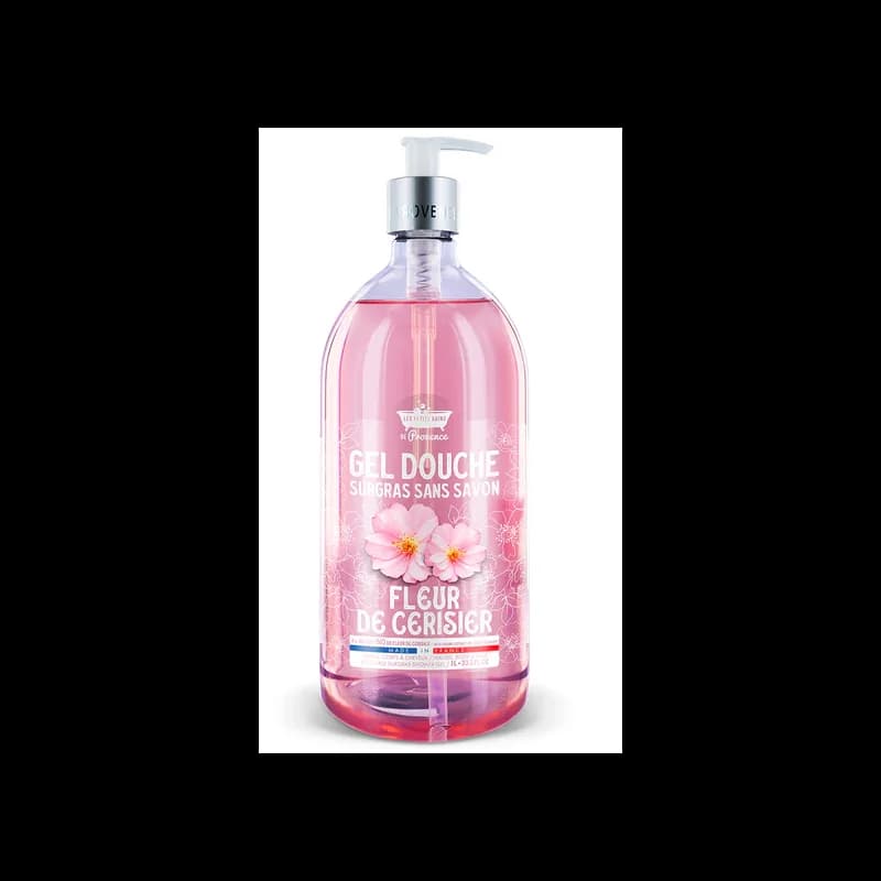 LES PETITS BAINS DE PROVENCE  Gel douche Fleur de Cerisier 1L