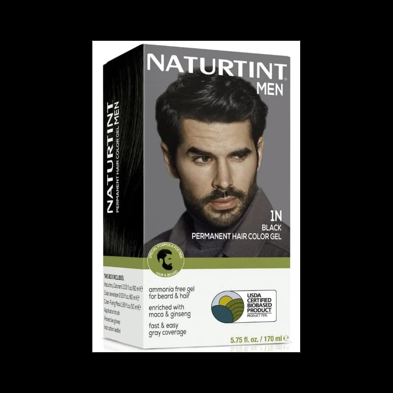 Naturtint Coloration permanente pour cheveux pour hommes 1N Noir