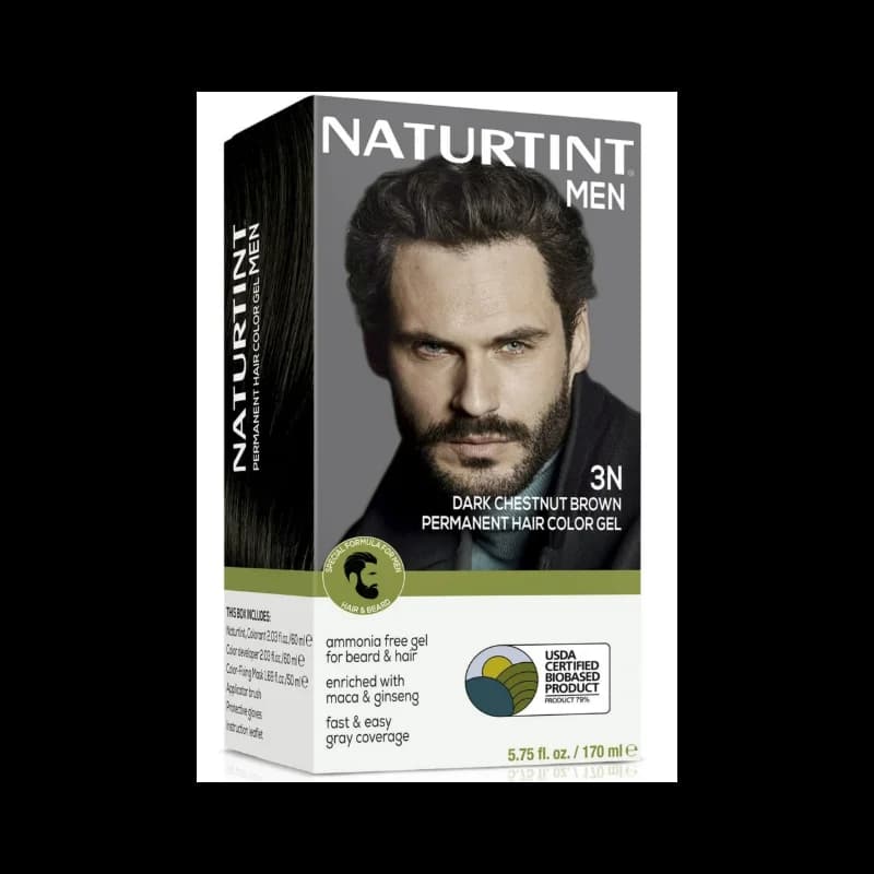 Naturtint Coloration permanente pour cheveux pour hommes  3N Châtain foncé